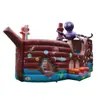 Parque de Juegos Inflable Comercial Grande, Parque de Diversiones para Niños con Instalaciones de Juego Multifuncionales, Base Antideslizante de PVC para Uso en Interiores