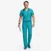 Uniformes de quirófano hechos a medida con elasticidad en cuatro direcciones y logo estampado, uniformes dentales y médicos, uniformes de doctor, pedidos en lotes pequeños sin costo de patrón, uniformes para lavar a mano