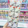 Lindo pasador BB de tela floral pequeña de fruta de azúcar de color caramelo para niños, pinza para el flequillo de niña dulce