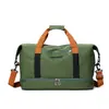 Bolsa de Viagem Portátil Leve de Grande Capacidade com Separação de Seco e Molhado Bolsa de Bagagem para Curta Distância Bolsa Esportiva Yoga Fitness para Homens e Mulheres
