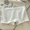 Roupa Íntima de Algodão Puro Segura para Mulheres, Algodão Respirável no Fundilho, Cintura Média, Cobre o Quadril, Boxer Briefs, Boxer Briefs Simples para Meninas Estudantes