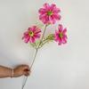 Flor Gesang de 3 Cabeças, Flor Flocada, Arranjo Floral para Salão de Casamento, Arranjo Floral, Arranjo Floral para Vaso, Decoração Floral Suave