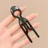 Ferramenta Preguiçosa para Penteado Fazer Coque Pente de Quatro Dentes Grampo de Cabelo Inserção Reversa Clipes de Cabelo Grampo de Cabelo em Forma de U Acessório de Penteado para Mulheres
