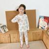 Conjunto de ropa interior infantil, pijamas de bebé de verano, primavera y otoño, ropa de bebé con aire acondicionado, ropa fina dividida con aire acondicionado, manga larga