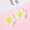 Frangipani de Gradiente de Seis Colores Accesorios de Resina para Manualidades Pasador Diadema Material Versátil Nuevo Simple Corazón Femenino Superficie Brillante