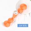 Hebilla de Cheongsam Calabaza de perla Hebilla de tela para traje Tang Ropa de moda nacional Hanfu Estilo chino Botones decorativos cosidos a mano
