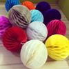 Bolas de abeja de 24 colores, bolas de panal de colores, farolillos de papel, diseño de escena de boda, flores decorativas, manualidades de papel