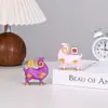 Nueva artesanía auspiciosa de resina de oveja zodiacal, decoración de escritorio para el hogar, linda oveja de la fortuna de dibujos animados, recuerdo de fiesta para el Año de la Oveja