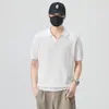 2026 Verano Nuevas Llegadas Suéter Estilo Old Money Cuello Solapa Manga Corta para Hombre Holgado Versátil Holgado Camisa Polo Superior Ropa para Hombre