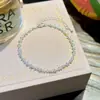 Colar de alta qualidade cheio de estrelas para mulheres, corrente fina simples corrente da clavícula, conjunto de pulseiras ajustáveis, joias elegantes, presente para melhor amiga