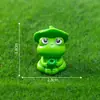 Micro paisagem criativa sapo de pesca boneco panda animal paisagismo DIY acessórios decorativos mini enfeites pequenos de mesa