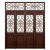 Puertas y ventanas de estilo antiguo chino de talla de madera de Dongyang, puertas y ventanas de celosía de madera maciza, puertas de madera de templo, celosías de ventana de flores, mamparas, puertas de madera tallada