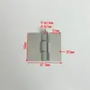 Bisagra Plana Perforada Gruesa de 2.5" para Puertas de Hierro, Bisagra Soldada Industrial de Alta Resistencia, Bisagra 40-50-60