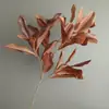 Materiais de Flores e Folhas Artificiais, Folhas de Magnólia em Tecido Não Tecido, Flores Secas Artificiais, Fornecimento Transfronteiriço, Showroom, Hotel, Casamento, Decoração de Paisagismo