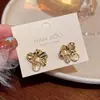 Pendientes de Plata de Ley S925 con un Diseño Floral Fresco Estilo Bosque para Mujer, Estilo Vacacional, Lujo Ligero, Nicho, Pendientes de Perla de Gama Alta