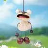 Campanilla de Viento de Cáscara de Fruta de Planta Natural Colgante de Rana Linda Atractivo Turístico para Hacer Tú Mismo Souvenir de Viaje Cultural y Creativo Serie Curativa Colgante para Bolsa