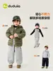 Pantalones de Forro Polar para Niños Dudu, Pantalones Deportivos Engrosados de Invierno para Niños, Pantalones Casuales Cálidos de Invierno para Niñas, Ropa Infantil de Moda