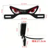 Tornillo de Placa de Matrícula de Motocicleta Transfronterizo Luz Triangular Semicircular Parpadeante Ojo de Diablo Accesorio Decorativo Universal Modificado Luz de Coche