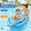 Lote pequeño personalizado anti-vuelco inflable material PVC anillo de asiento para niños forma de motocicleta barco