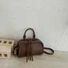 Bolso Boston Temperamento Retro Estilo Coreano para Mujer Otoño Estilo Minimalista Versátil Uso Diario Bolso de Hombro Cruzado