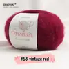 Comercio exterior hilo de mohair de bebé sudafricano para tejer a mano ganchillo DIY hilo fino hilo de mohair de seda ovillo de caballito de mar venta al por mayor
