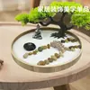 Estilo Chino Transfronterizo Jardín Seco Estatua de Buda Mesa de Arena Zen Modelo de Jardín Paisaje de Simulación Artesanías Adornos de Meditación para el Hogar