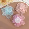 10cm Flor de Organza Acessórios DIY Tecido Borda Queimada Flor Tridimensional Feita à Mão Acessórios para Headwear Acessórios para Roupas Atacado