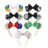 Diadema Tema Star Wars Lentejuelas Moño Accesorios para el Cabello Mickey Fiesta de Halloween Adorno para la Cabeza Nueva Diadema de Lentejuelas