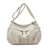Nova Bolsa Transversal Feminina de Tecido de Nylon Jielanshi, Repelente à Água, Leve, Casual, de Ombro, Grande Capacidade, Multicamadas