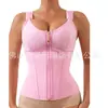Nova Cinta Modeladora Cruzada Hourglass Queen com Alta Elasticidade, Trainer de Cintura com 15 Barbatanas, Colete Modelador de Barriga com Zíper e Botões de Pressão, em Estoque