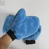 Guantes de Limpieza con Pantalla Táctil de Felpa Coral de Doble Cara del Fabricante para Uso en Coche y Hogar, Eliminación de Polvo, Absorción de Agua, Guantes Engrosados de Cinco Dedos para Limpiar y Lavar
