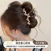 Pinza para el Cabello de Flor de Acetato de Tamaño Mediano para Mujeres con Cabello Fino, Accesorio de Lujo para el Cabello para la Parte Trasera de la Cabeza, Pinza de Tiburón para Peinados Recogidos