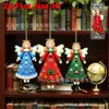 Plano 2D 16 Piezas Elegante Brillante Ángel Decoración Fiesta de Navidad Regalos Hogar Dormitorio Exterior Decoración Colgante