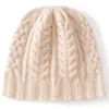 Nuevo Gorro de Punto Trenzado de Cachemira Otoño Invierno Cálido Anti-frío Unisex Casual Turbante Gorro Exterior Frío