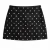 Falda Pantalón de Ante con Lunares para Mujer Otoño 2026 Adelgazante y Rejuvenecedora Falda Pantalón Corta de Corte A Estilo Ins Falda Media