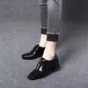 Zapatos de mujer, nueva colección de otoño 2026, charol brillante, mocasines de corte profundo, tacón medio, zapatos de mujer para primavera/otoño, zapatos pequeños de piel