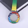 Medalla de competición de pintura metálica fabricación de aleación de zinc medalla de maratón medallas de competición de juegos fabricación