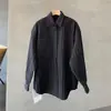 Vento Maduro Leve 2025 Primavera e Outono Novo Design Textura Sensorial Nicho Versão Larga Manga Longa Solta Camisa Duffy Bonita Masculina Tendência