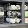 Estante de Cocina para Almacenamiento de Papel Film, Estante Organizador para Tazas Térmicas, Caja de Plástico para Almacenamiento Misceláneo de Gabinete, Sin Costo