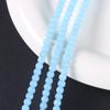Cuentas Redondas de Vidrio de 4 mm Color Natural Imitación Jade Cuentas Sueltas DIY Hechas a Mano Cuentas de Arroz Collar Pulsera Cuentas Accesorios de Joyería Lote