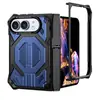Direto da Fábrica para iPhone Duo Apple Capa de Celular Dobrável Eixo Central de Mola com Suporte Ímã Embutido