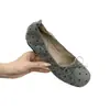 Zapatos de mujer nuevos estilo retro francés, poco profundos, de tacón bajo con lazo, zapatillas de ballet de suela blanda, zapatos Mary Jane