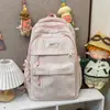 Mochila listrada estilo INS japonês 2026 Nova Coleção Primavera Mochila Estudantil de Alto Valor para Meninas Mochila Simples Leve