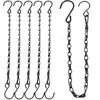 Cadena de eslinga de cadena de doble gancho negro transfronteriza cadena para colgar jaula de pájaros cadena para colgar letrero cadena de hierro de doble figura de ocho cadena para macetas cadena de iluminación