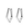 Pendientes de plata de ley con diseño de Joker, pequeños y sencillos, para dormir sin recoger, con temperamento coreano, geométricos y personalidad.