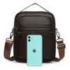 Bolso Cruzado Casual de Negocios para Hombre, Moderno y Casual, Bolso Cruzado de PU Texturizado, Ropa de Viaje y Trabajo, Bolso de Pecho para Hombre, Portátil