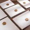 Sobre de papel transparente con ácido sulfúrico, venta al por mayor, para tarjetas de invitación o postales de boda vintage, almacenamiento, sobre translúcido con logotipo