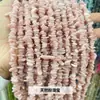 Productos semiacabados de grava de cristal mult material natural, grava irregular con agujero pasante para pulseras, collares, pendientes y accesorios para ensartar cuentas