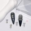 Design de Pistilo Gota d'Água Laço de Pérola Metálica 43 Acessórios de Unha Vestíveis Joias de Arte para Unhas Zircônio Cristal Brilhante