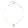 Collar Transfronterizo Exquisito de Acero de Titanio Taina Europeo y Americano con Baño de Oro de 18 Quilates, Collar Único y Elegante con Forma de Corazón para Mujer, Venta al por Mayor